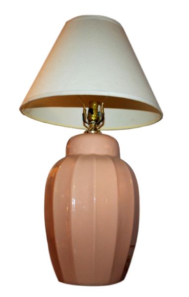 Peach Ceramic Table Lamp