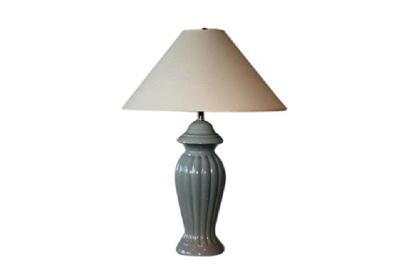 Grey Urn Lamp