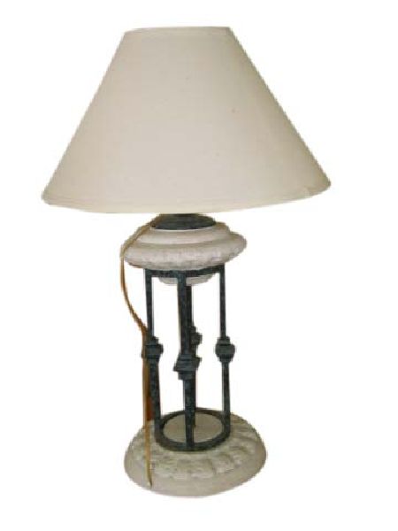 Verdi Metal & Stone Table Lamp