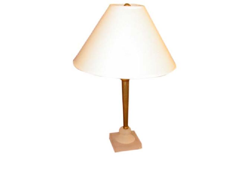 Gold & Lucite Table Lamp