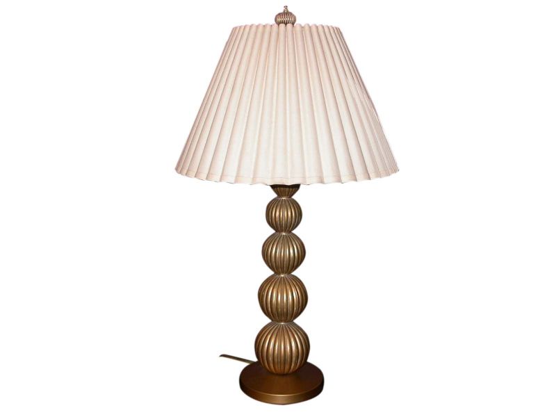 French Gold Stacked Balls Table Lamp