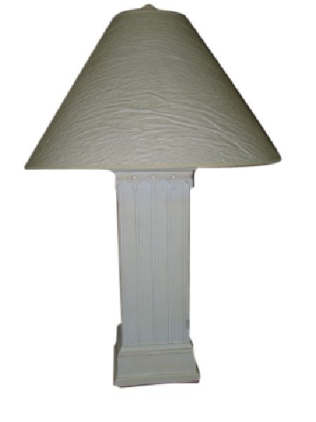 White Newell Post Lamp