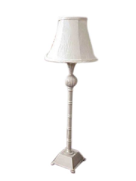 Buff Silver Candlestick Lamp