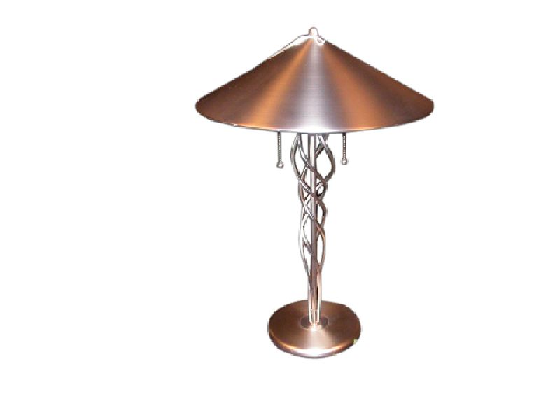 Silver Metal Table Lamp