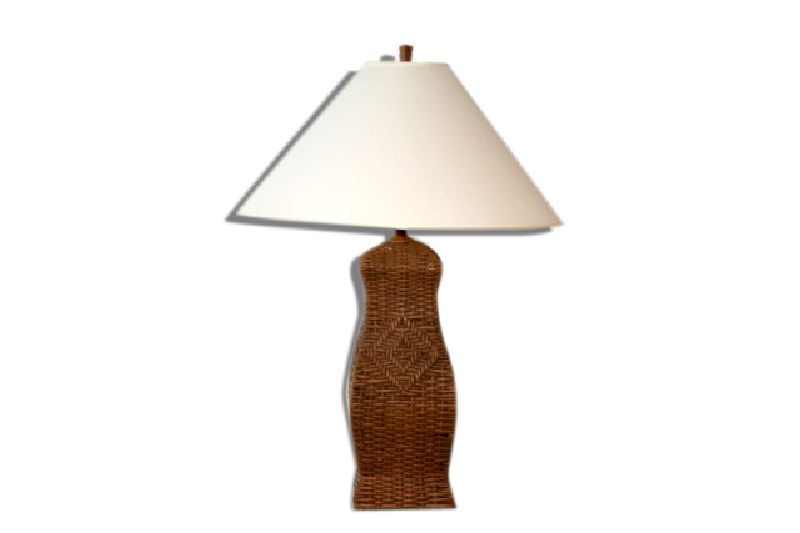 Wicker Table Lamp