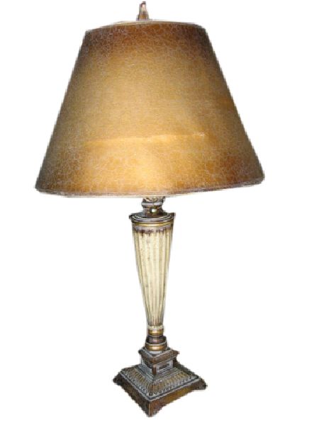 Gold Crackle Table Lamp