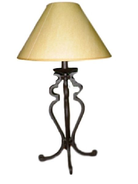 Dark Rust Wrought Iron Lamp