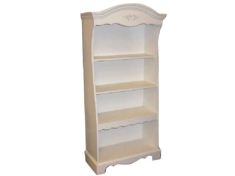 White Arch Top Bookcase