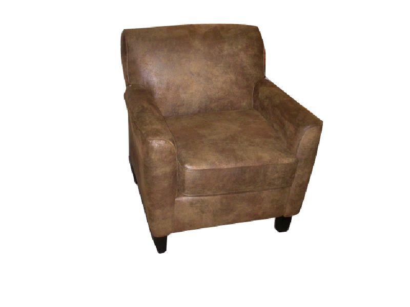 Tobacco Microfiber Club Chair