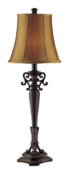 Tall Buffet Rustic Bronze Lamp