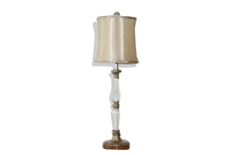 Silver & Crystal Buffet Lamp