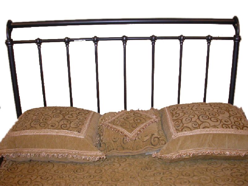 Dunbar Queen Black & Silver Headboard