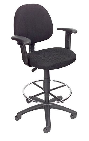 Black Drafting Stool