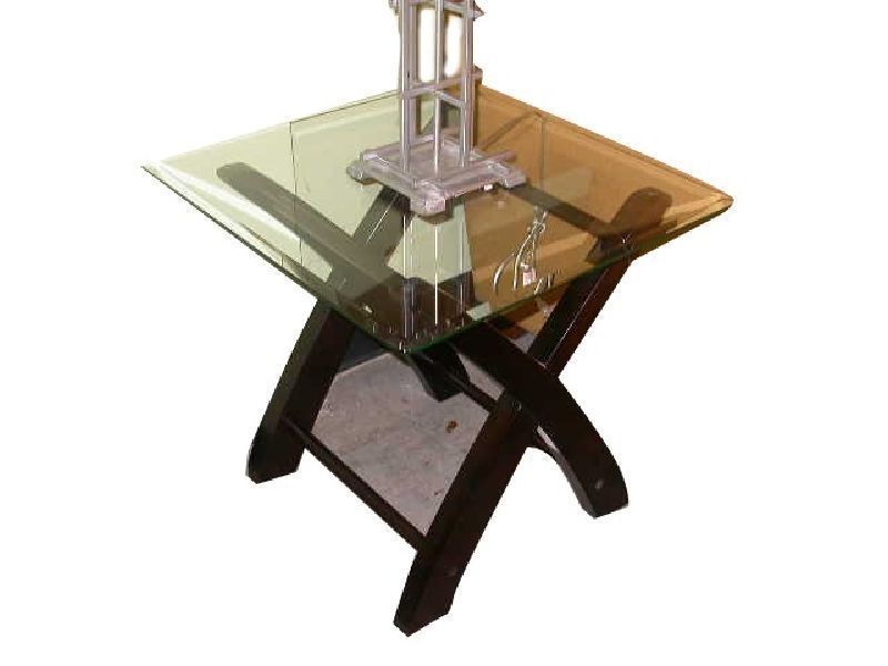 Cross Base End Table