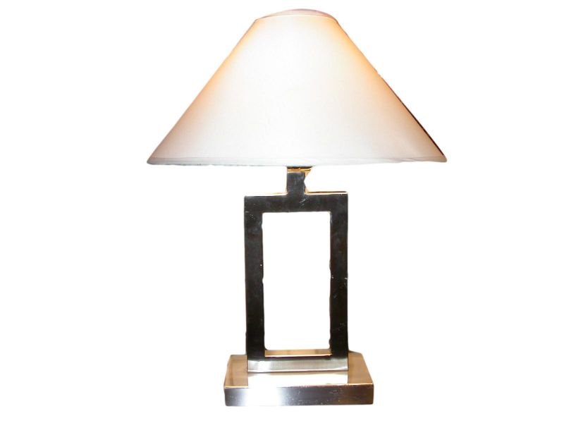 Silver Table Lamp