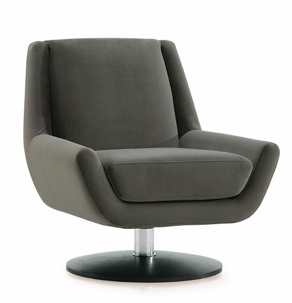 Plato Black Swivel Chair