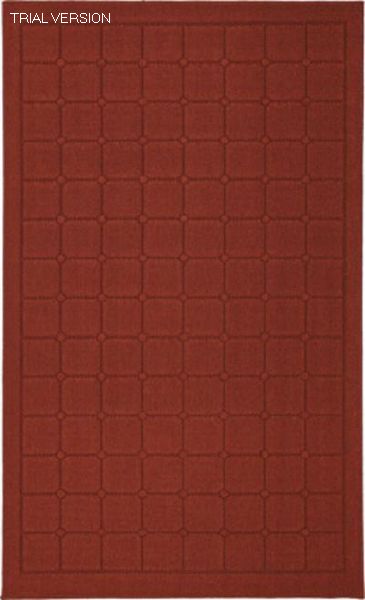 Cushion Red 5x8 Rug