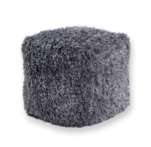 Rayney Silver Pouf