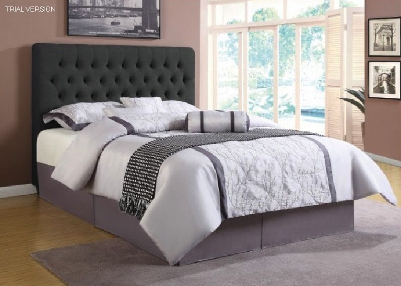 Francesca Grey Queen Headboard