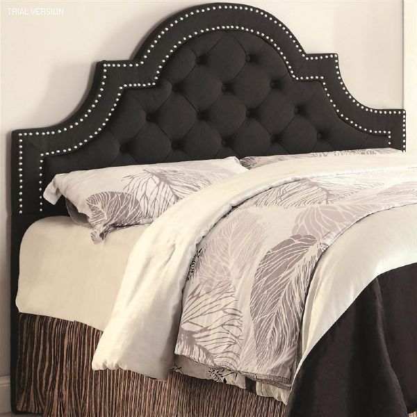 Amelia Grey King Headboard