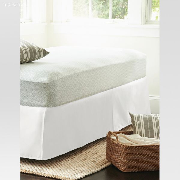 Asa White Bed Skirt