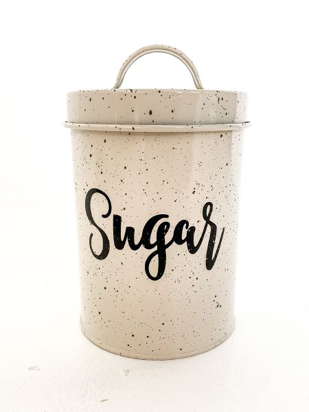 Speckled Sugar Container