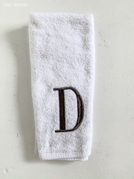 White D Towel