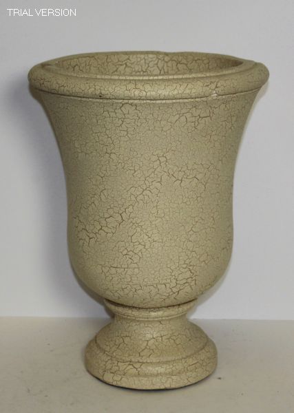 White Crackle Vase