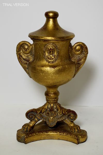 Urn W/ Lid Gold