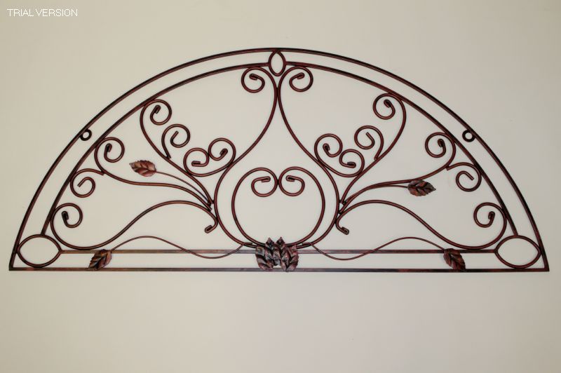 Iron Wall Plaque Arched