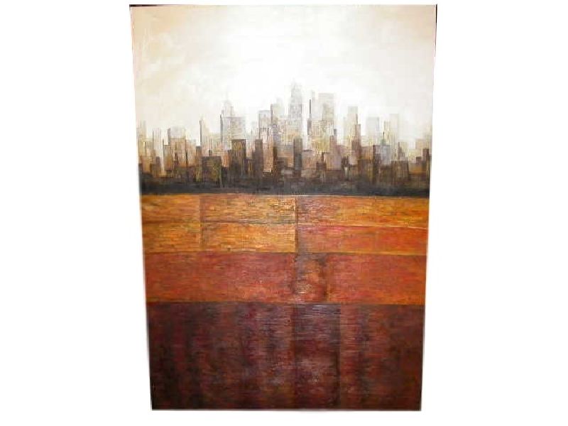 Cityscape Oranges/Browns 36X51