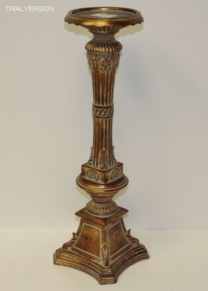 Candlestick Lg. Burnished Gold