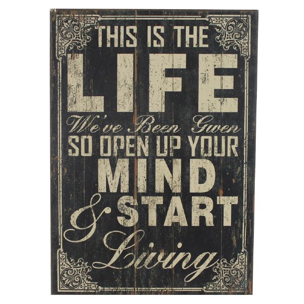 Start Life Wall Plaque